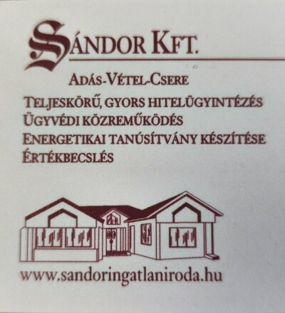 Sándor KFT ingatlan iroda